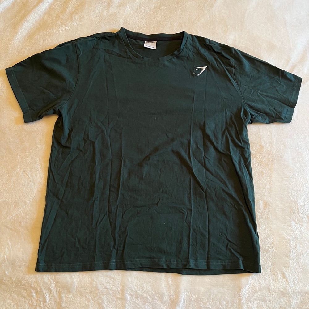 Gymshark Crest T-Shirt - Dark Green, Large